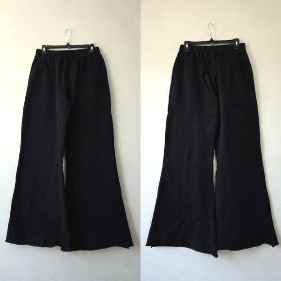 ABRA Clothing Oversized Sweat Pants Flare Raw Hem Small - Picture 1 of 6